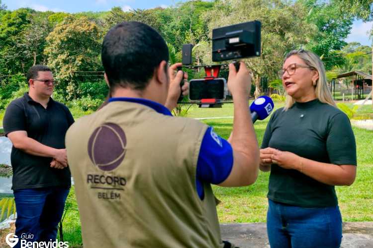 Bastidores da reportagem especial da TV Record - Record News em Benevides