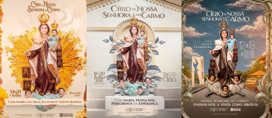 A arte que conecta fé e identidade: Conheça detalhes do processo de criação do cartaz do Círio de Nossa Senhora do Carmo 2026